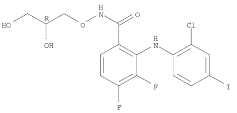 Benzamide, 2-[(2-chloro-4-iodophenyl)amino]-N-[(2R)-2,3-dihydroxypropoxy]-3,4-difluoro-